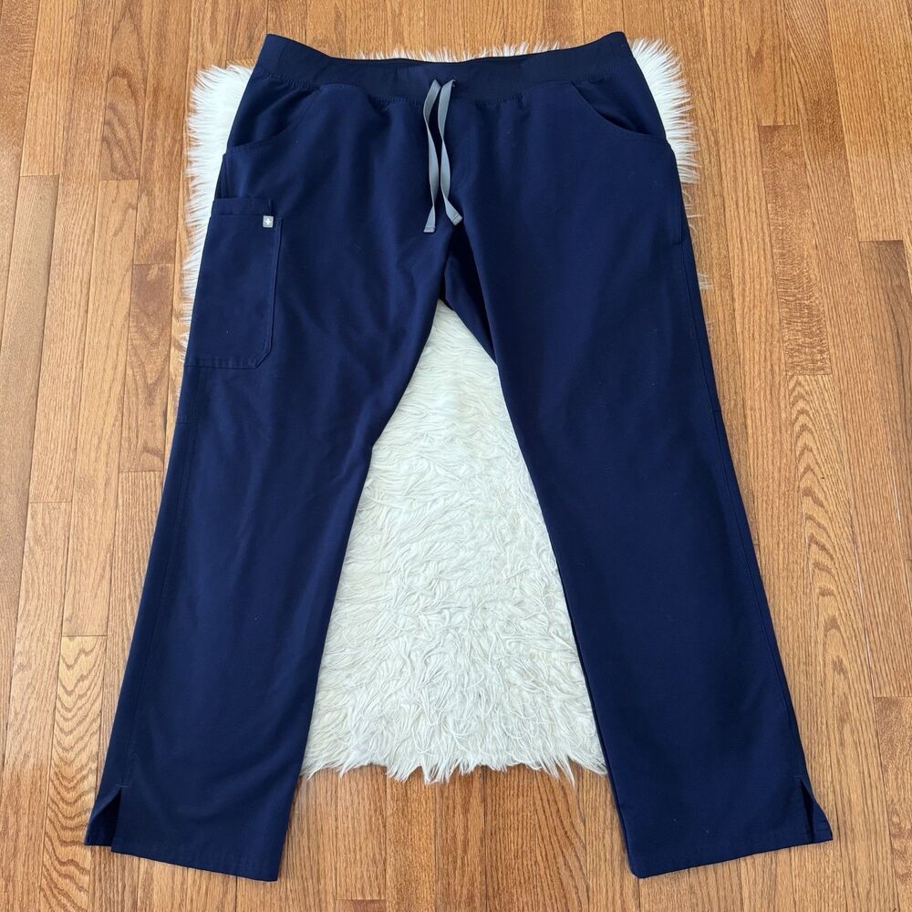 FIGS Technical Collection Kade Cargo Scrub Pants Navy Blue Women’s XXL Tall